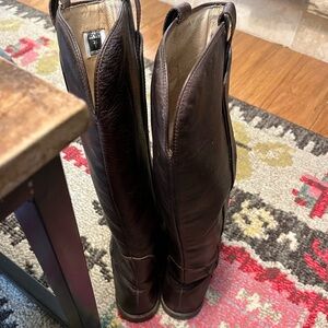 Frye boots. Dark brown. Tall. Size 9
